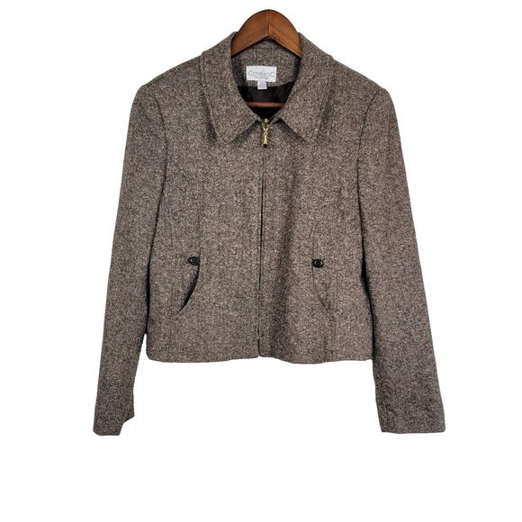 Conrad C Collection Women's Size 10 Brown Blazer Jacket - Picture 1 of 8